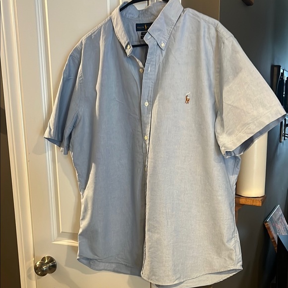 Ralph Lauren Men's Light Blue Short Sleeve Shirt size XL - Picture 1 of 5